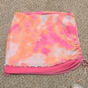 Wild Fable Pink and Orange Skirt